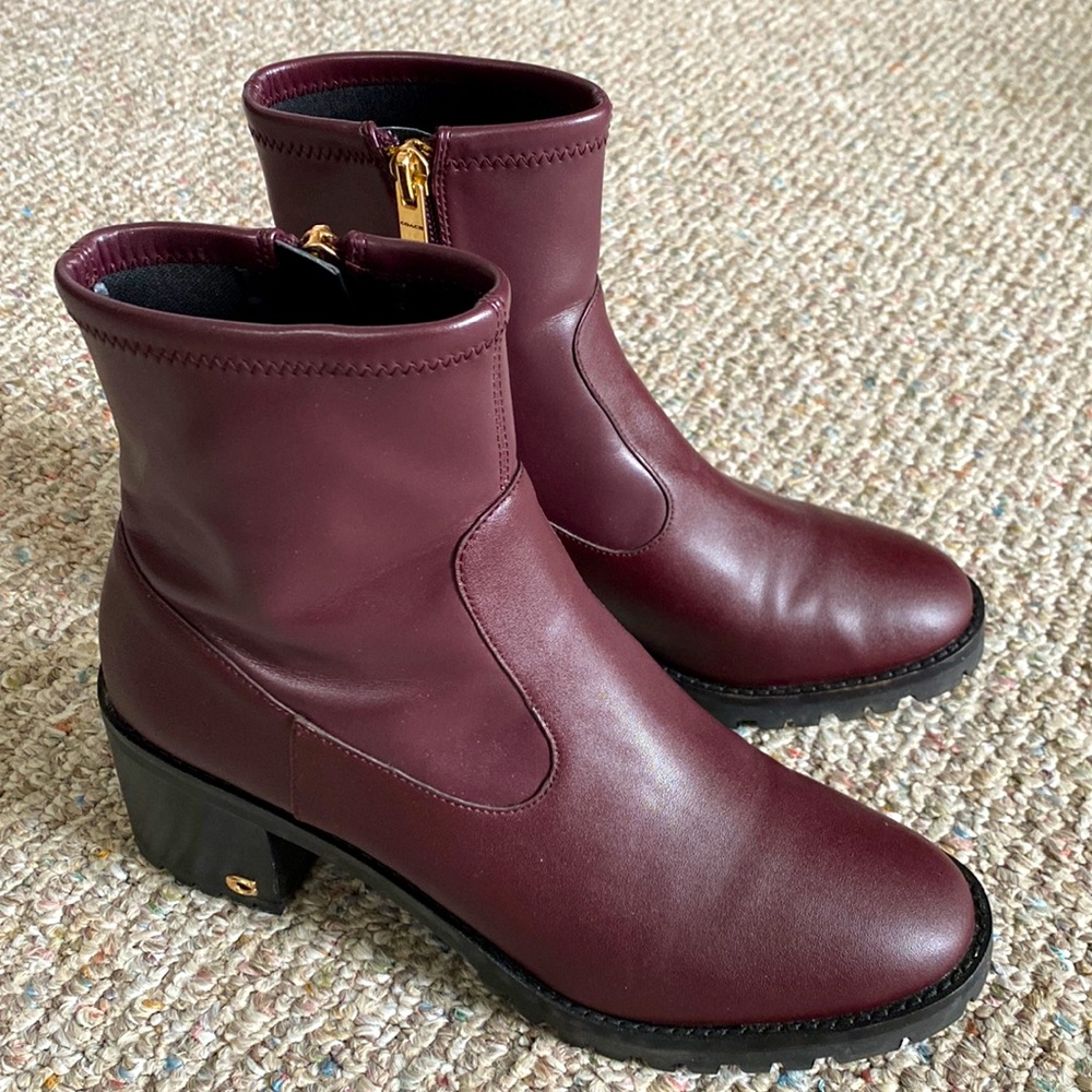 Coach booties sz 8